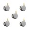 Service Caster 3 Inch MRI Safe Casters with Brakes, 12mm Threaded Stem, Set of 5, SCC, 5PK SCC-TS02S75-TPR-GRY-B-M12X22-MRI-5 - alternate 1